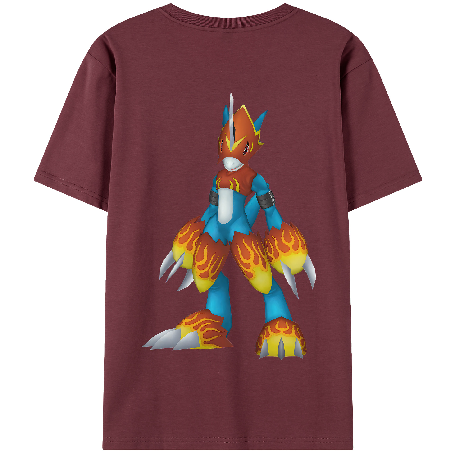 （画像用） Digimon デジタルモンスター/デジモン 綿100％半袖Tシャツ（背面プリント）